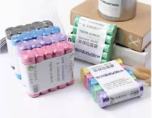 100Pcs/5 Rolls Domestic Garbage Bags, Waste Trash Bags For Kitchen, Strong Bearing Durable Trash Bags, Clean-up Plastic Trash Bags, Bathroom Trash Can Liners For Bedroom 100Pcs/5 Rolls Domestic Garbage Bags, Waste Trash Bags For Kitchen, Strong Bearing Durable Trash Bags, Clean-up Plastic Trash Bags, Bathroom Trash Can Liners For Bedroom